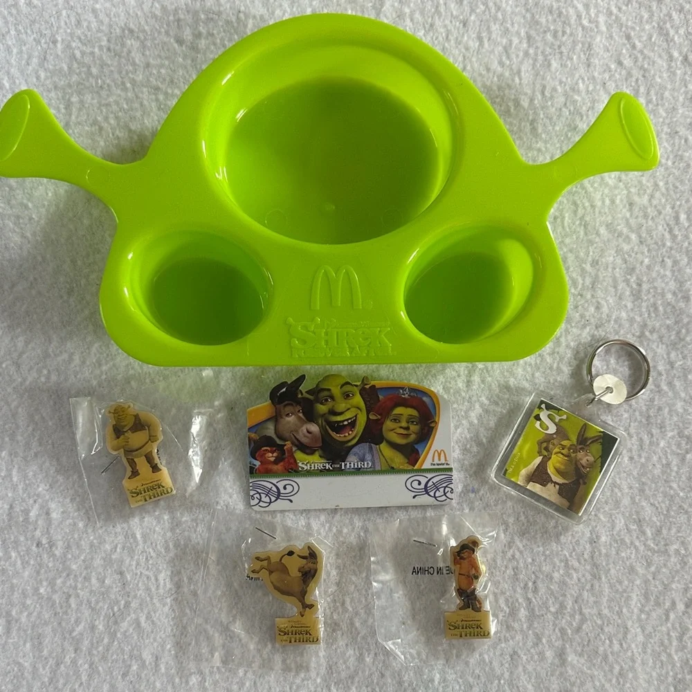 McDonald's Shrek Party Set with Green Tray
